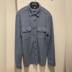 Faherty Legend Sweater Shirt: Glacier Blue Twill